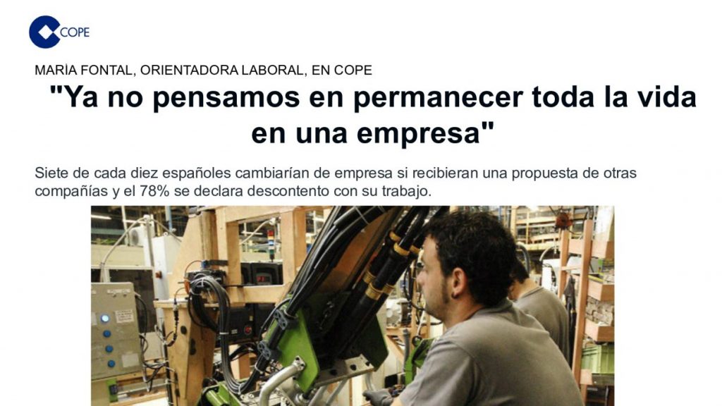 Entrevista Maria Fontal COPE